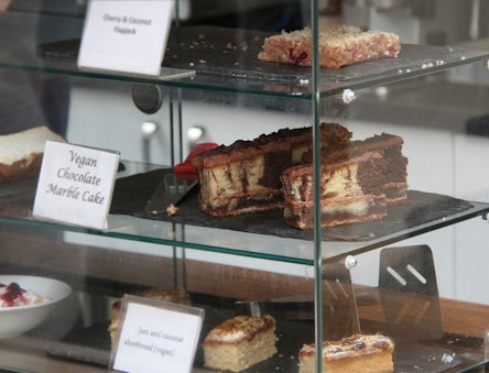 Cakes in the Vegetarian Cafe