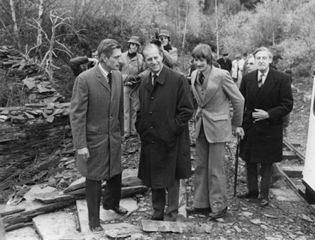 Prince Phillip visiting CAT in 1974