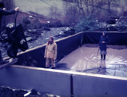 Building a fish farm at CAT in the 1970s
