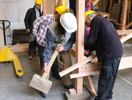 making a timber frame building