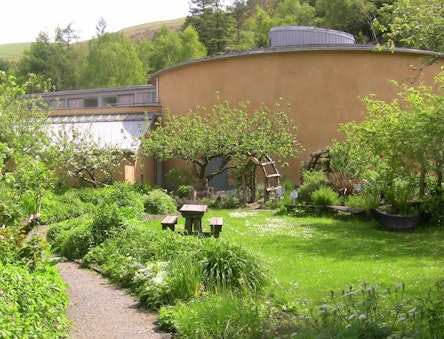 garden outside the Wales Institute of Sustainable Education