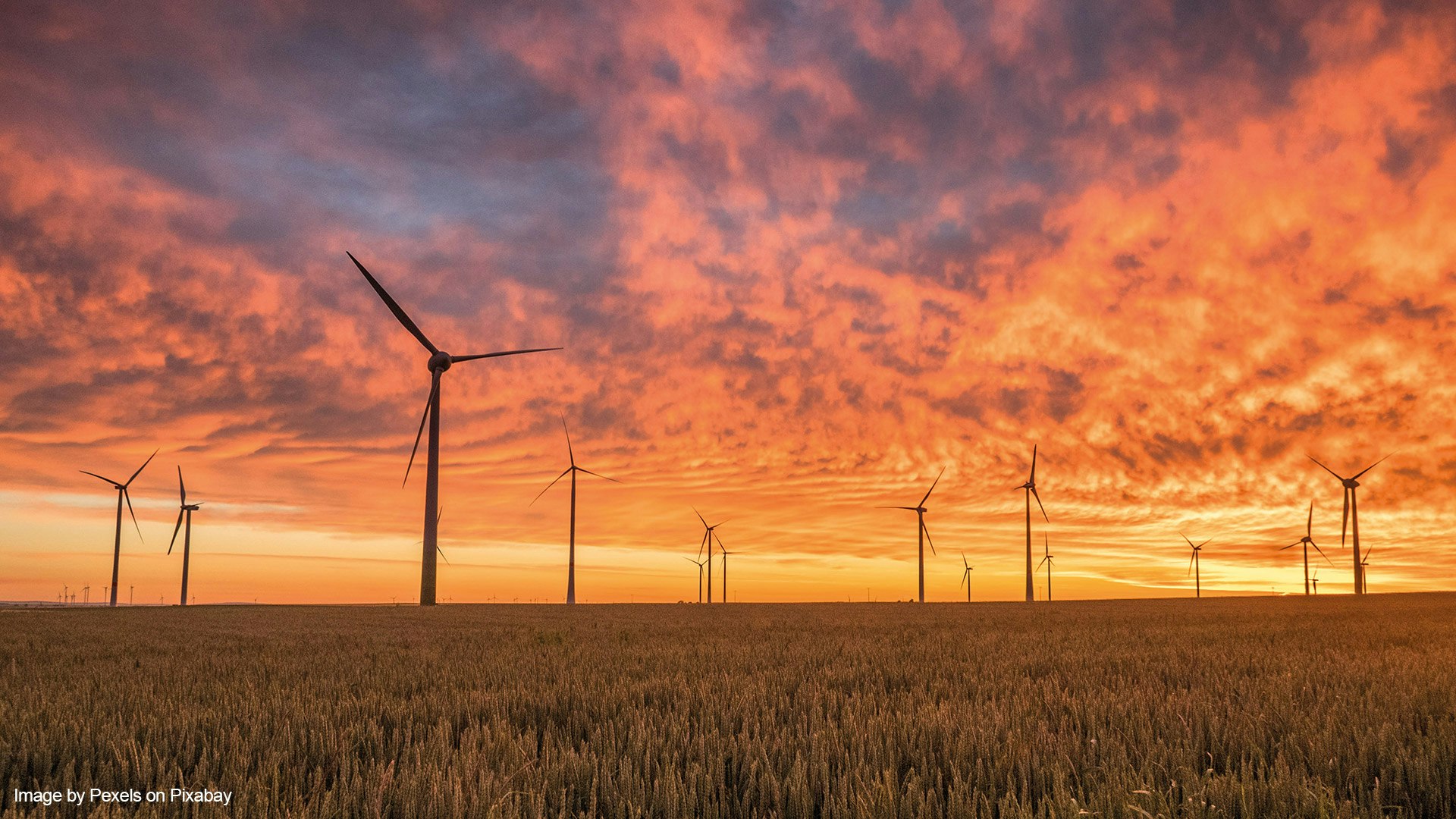 Wind Turbines in the sunset