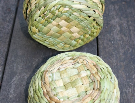 Baskets made of rushes