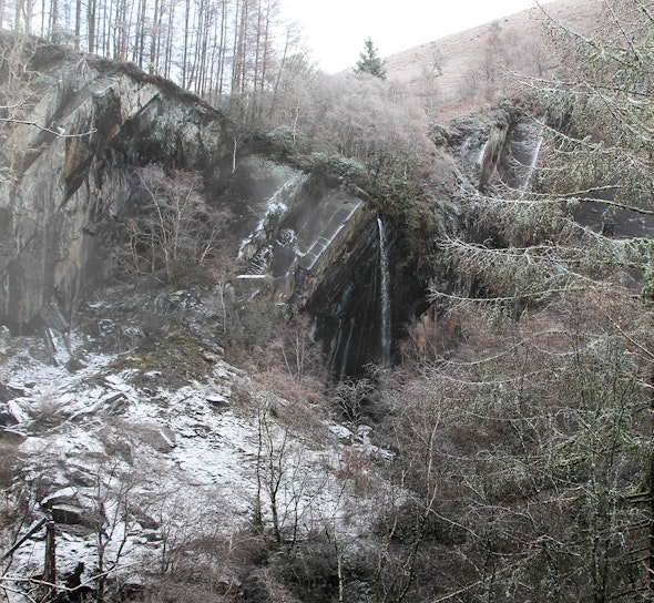 CAT quarry in winter