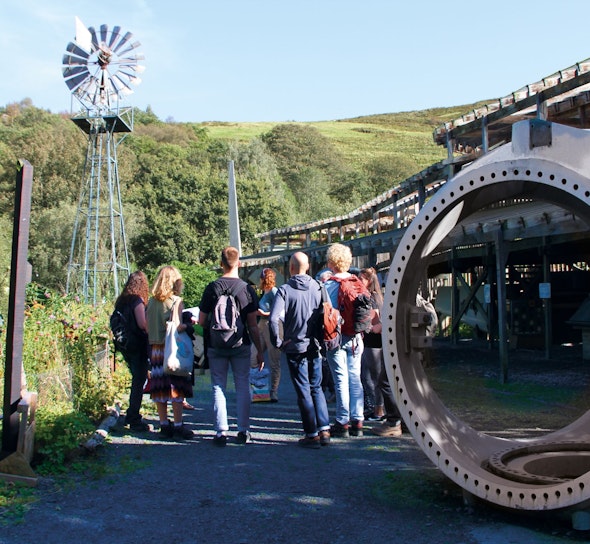 Graduate Students at CAT by the Wind Tunnel