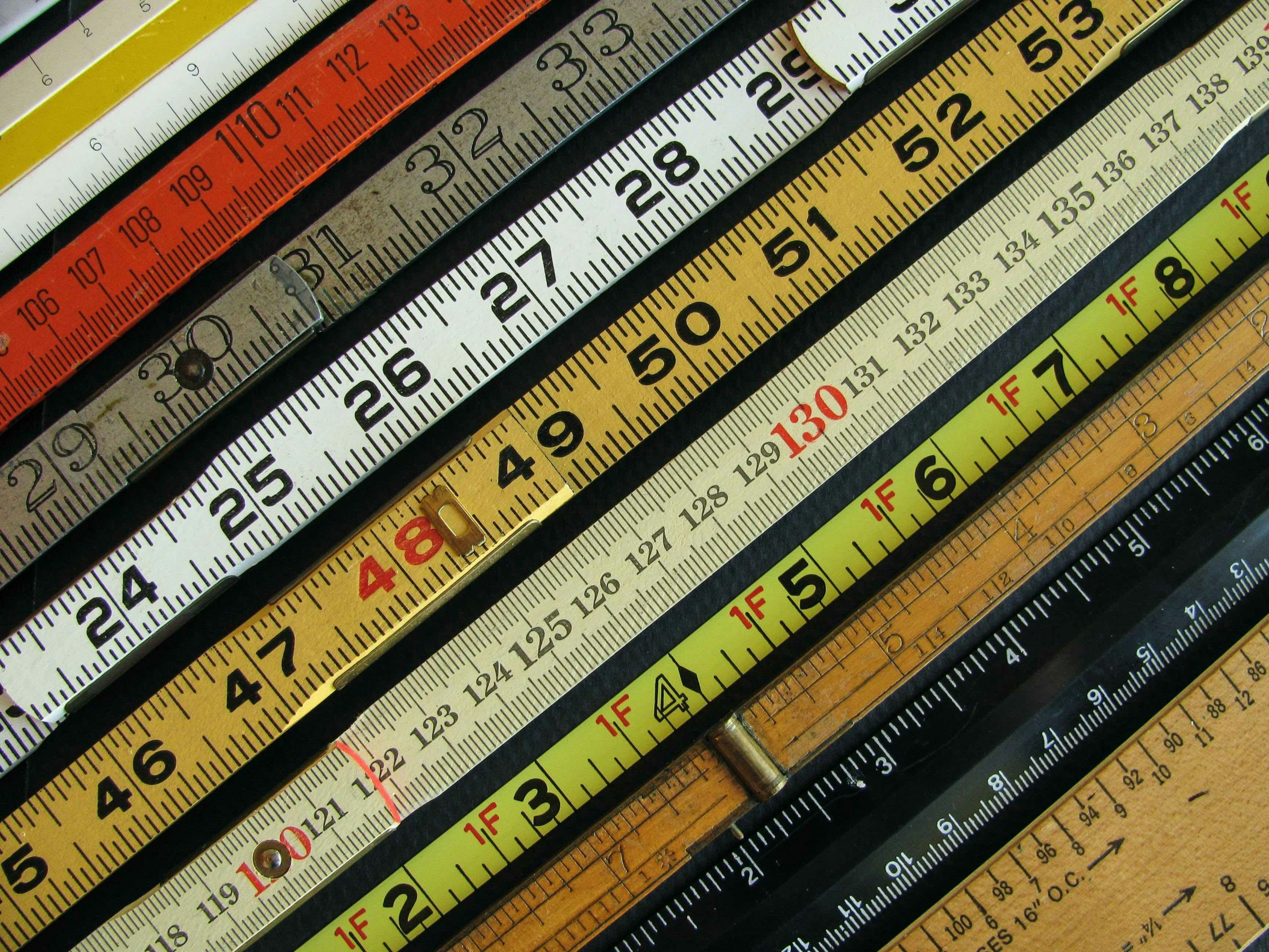 Rulers and measuring tape