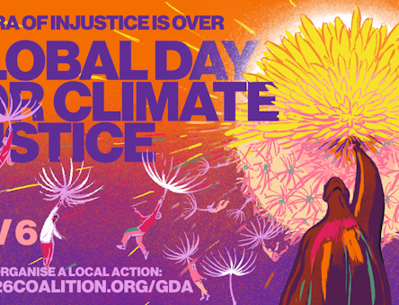 Global day for Climate Justice Banner